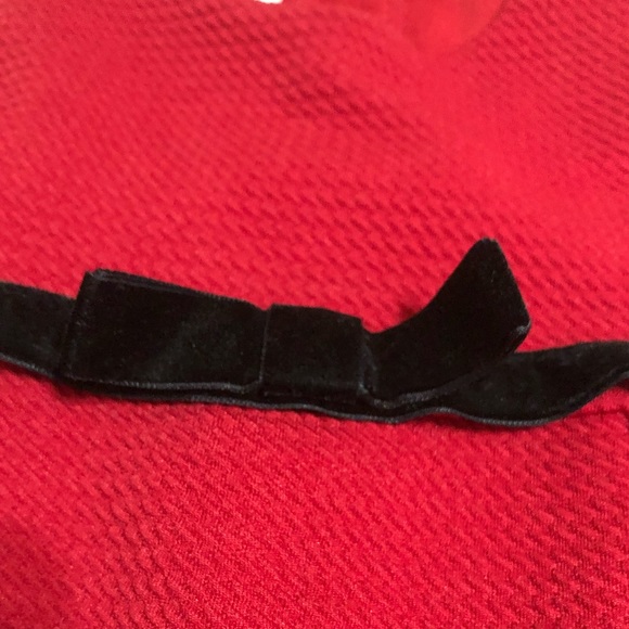 Bonnie Baby•Red&Black Bow Design Tank Top - Picture 3 of 5